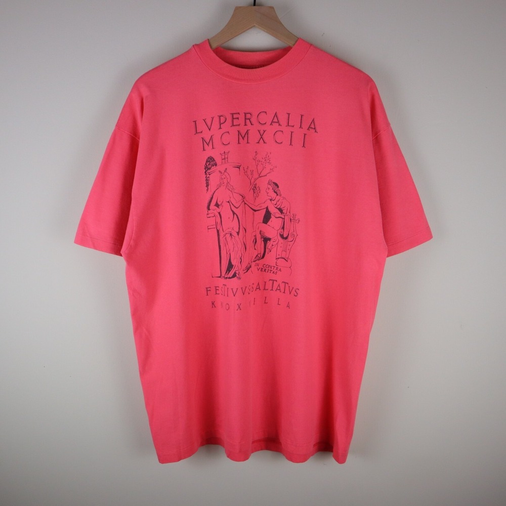 Vintage 1992 Lupercalia Roman‎ Fertility Festival Shirt Adult XL 23x30